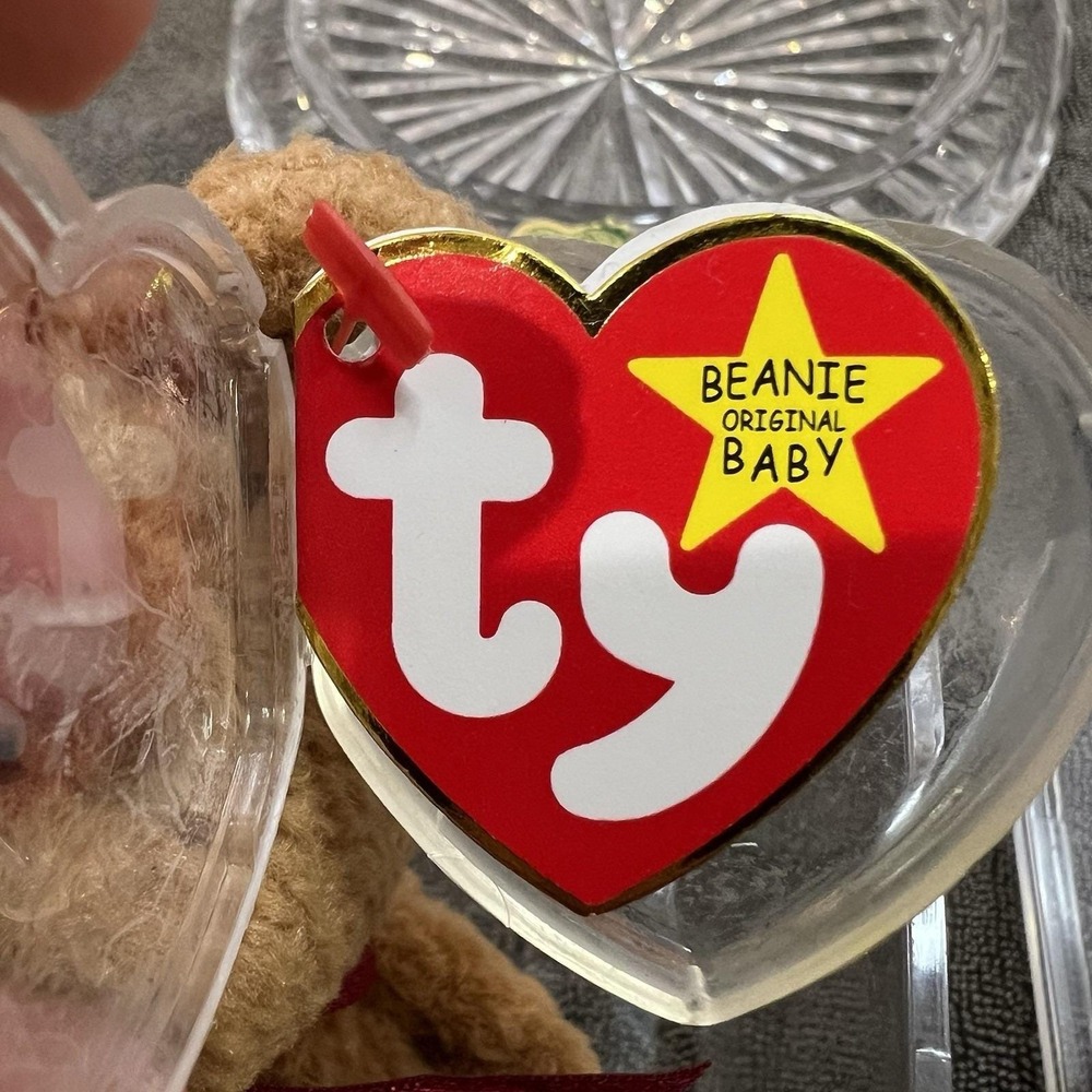 Ty Beanie Babies Curly The Bear - Rare With Errors (style #, No 4052, Oakbrook) - Picture 4 of 12